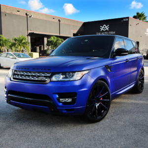 Blue Range Rover Sport Sitting on a set of Avorza AV11 Forged Wheels